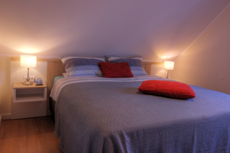 Das Schlafzimmer im Dachgeschoss